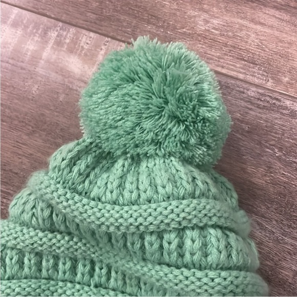 CC kids knit beanie lot green/pink/gray - Picture 11 of 13
